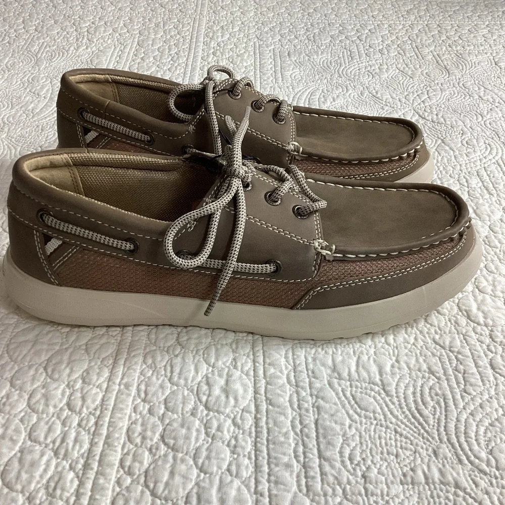 Margaritaville Boat Shoes Men’s Size 10.5‎ NWOT Tan Brown